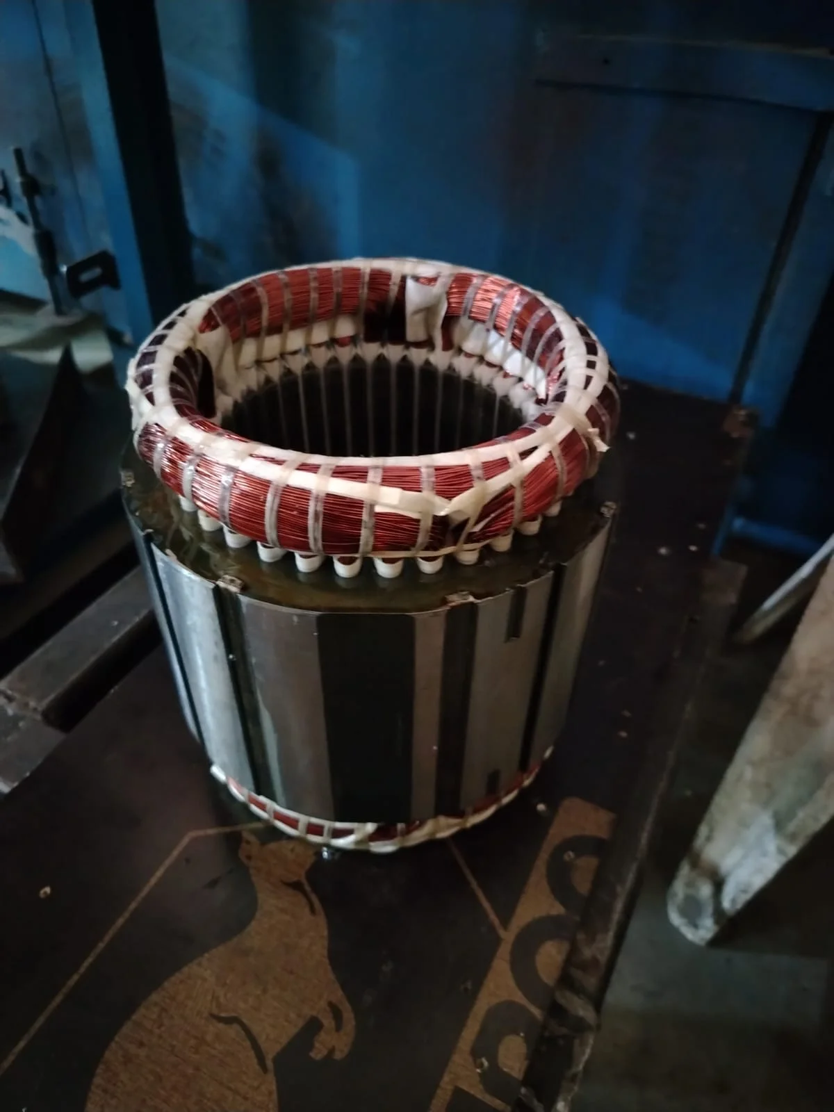 Completed motor rewinding and testing